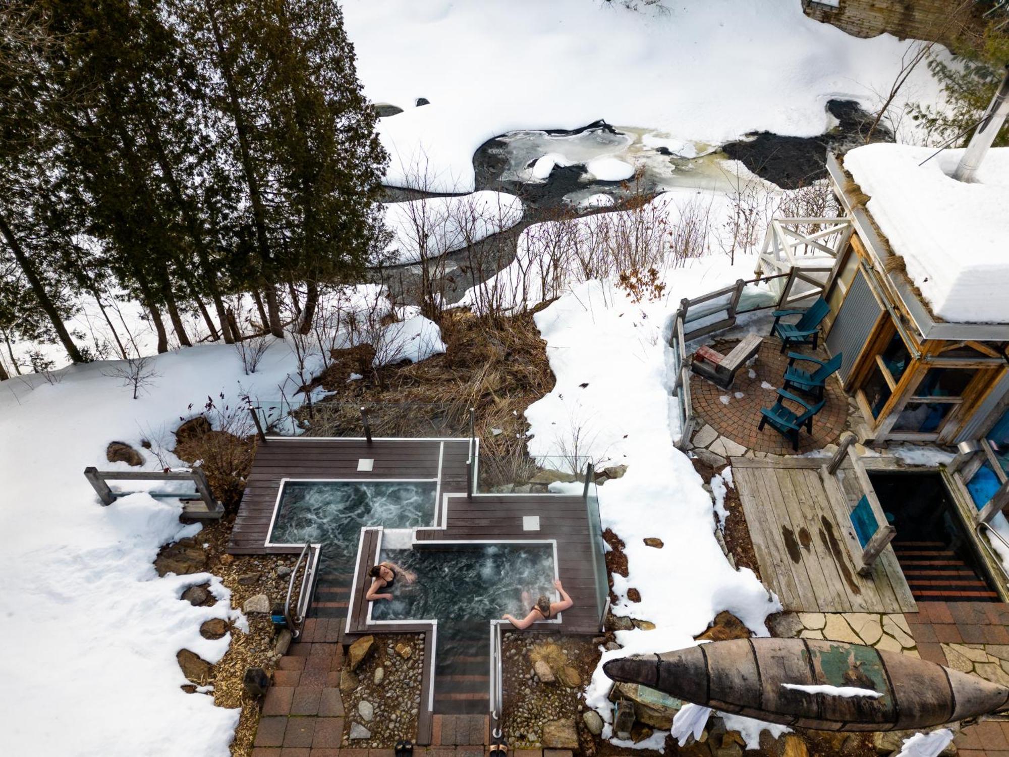 Le Baluchon Eco-Villegiature Saint-Paulin Exterior foto